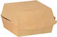 Set de 100 Cutii de carton Cutii Burger Kraft 10x10x7cm