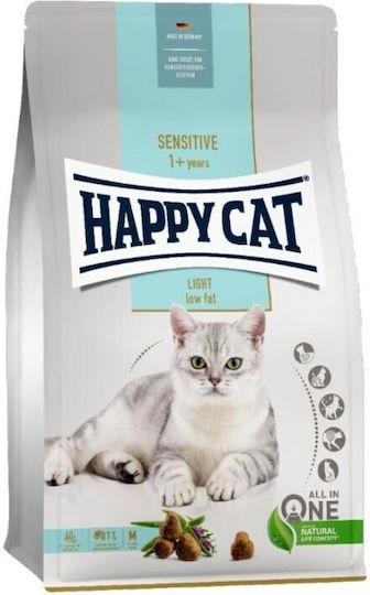 Happy Cat Sensitive Light Ξηρά Τροφή Διαίτης, χωρίς Σιτηρά για Ενήλικες Γάτες με Πουλερικά 1.3kg