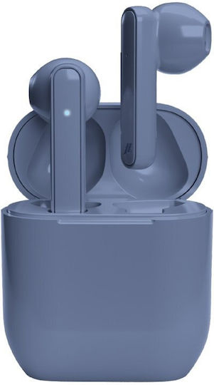 SBS Hero Nubox Earbud Bluetooth Handsfree Căști cu Carcasă de Încărcare Albastru