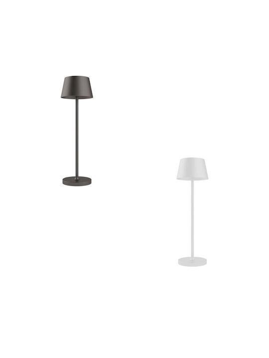 Elmark Sonia Metall Tischlampe LED mit Schwarz Schirm und Fuß