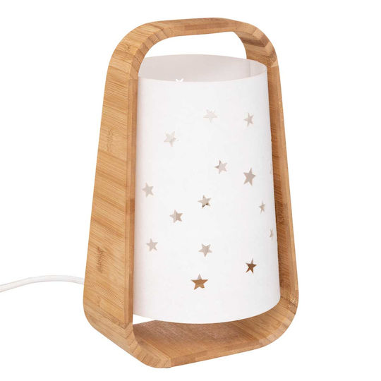 Atmosphera Kids Portable Lamp Star White 15x15x26.5εκ.