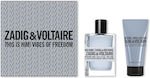 Zadig & Voltaire This is Him! Vibes of Freedom Ανδρικό Σετ με Eau de Toilette 2τμχ