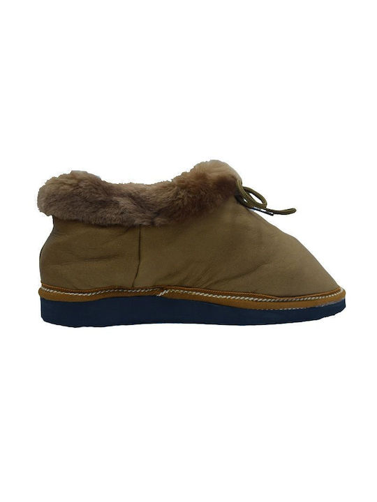 Soulis Shoes Soulis05 Women's Slipper with Fur In Brown Colour