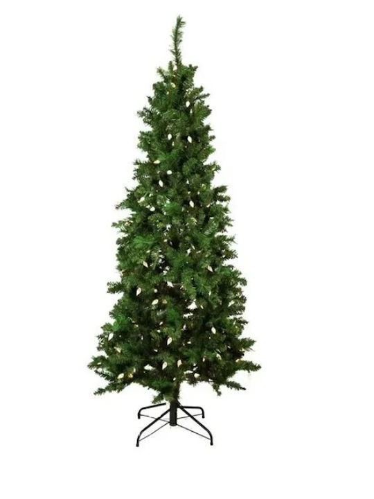 Χριστουγεννιάτικο Δέντρο 4013 Πράσινο 210εκ με Μεταλλική Βάση