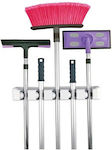 Wall Mounted Base for Brooms and Mops