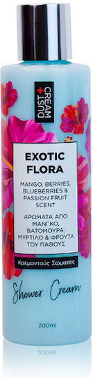 Dust+Cream Exotic Flora Κρεμώδες Αφρόλουτρο & Άρωμα Τροπικά Φρούτα 200ml