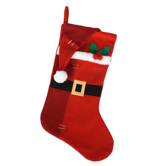 Weihnachtliche Dekorationssocken mit Weihnachtsmann Rote