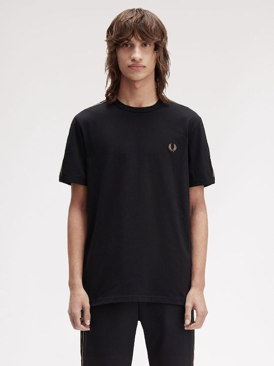 Fred Perry Polo Μπλούζα Κοντομάνικη Μαύρη