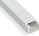 Aca Cable Channel with Perforated Stand made of Plastic White 2m