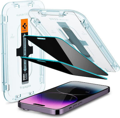 Spigen EZ Fit GLAS.tR Privacy Full Face Tempered Glass 2τμχ (iPhone 14 Pro Max)