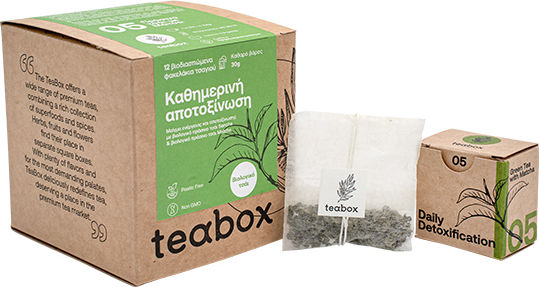 Teabox Organic Product Matcha Tea Daily Detoxification 12 Bags