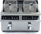 Lappas Elektrische Fritteuse Doppel 3.5kW Kapazität 2x8lt 58x50x41cm