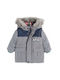 Kids Casual Jacket short Hooded Gray
