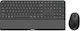 Philips SPT6607 Kabellos Tastatur & Maus Set Schwarz