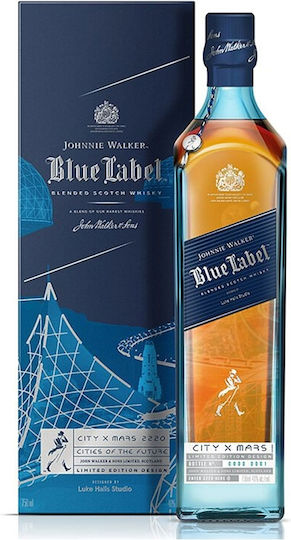 Blue Label City of the Future Mars Blended Malt Whisky of Scotland in a Box 40% 700ml