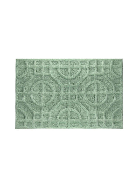 Kleine Wolke Πατάκι Μπάνιου Βαμβακερό Mosaic 9167685519 Πράσινο 60x90εκ.
