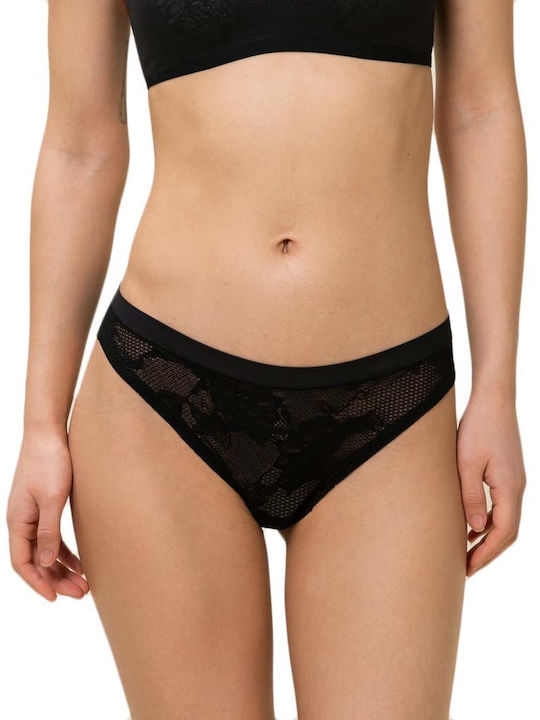 Triumph Smart Deco Brazil with Lace Black