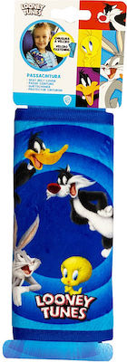 Car Seat Belt Pads Looney Tunes Blue