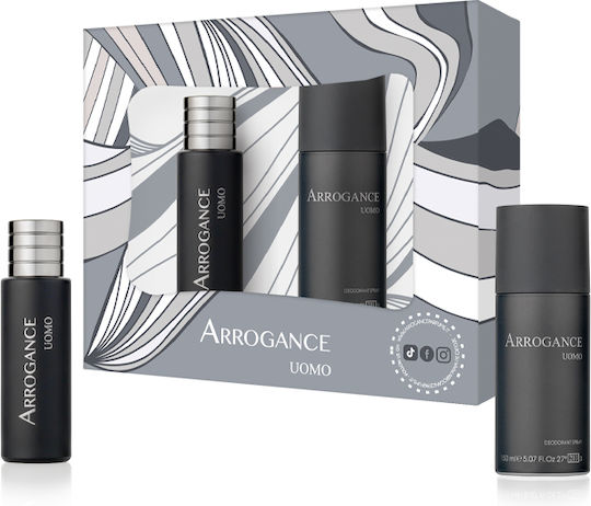 Arrogance Uomo Ανδρικό Σετ με Eau de Toilette 2τμχ