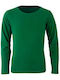 Children's long-sleeved T-shirt Cotton-Green