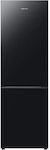 Samsung Ψυγειοκαταψύκτης 344lt NoFrost Υ185.3xΠ59.5xΒ65.8εκ. Μαύρος