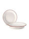 Ibili Bordeaux Teller Suppe Emaye Weiß mit Durchmesser 28cm