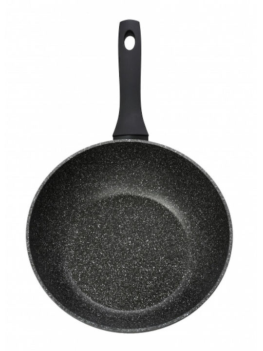 Cryspo Trio Petra Wok από Αλουμίνιο με Επίστρωση από Πέτρα 28cm