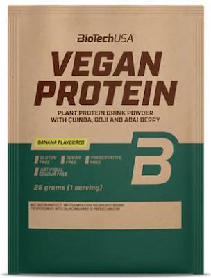 Biotech USA Vegan Protein Χωρίς Γλουτένη & Λακτόζη με Γεύση Μπανάνα 25gr