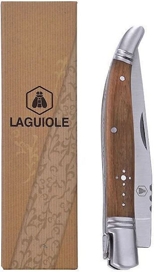 Laguiole Pocket Knife Brown Total Length 8.5pcs