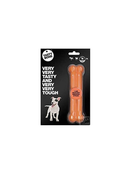 Tasty Bone Hickory Smoked Steak Παιχνίδι Κόκκαλο Σκύλου Small 15εκ. Πορτοκαλί