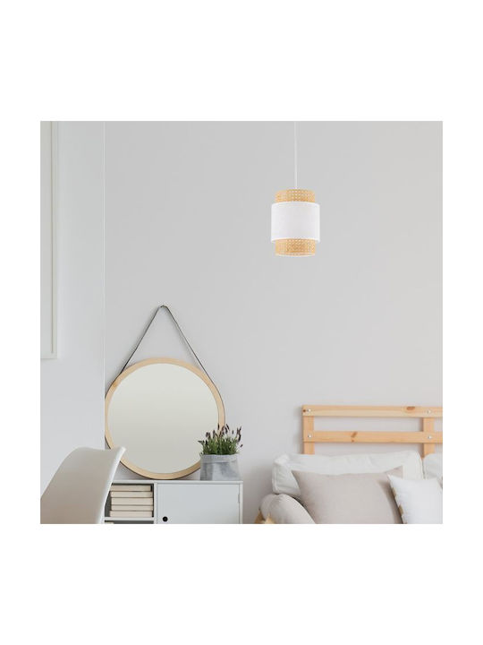 TK Lighting Boho Hängelampe Schwarz Boho Schiene mit Fassung E27 20x20cm.