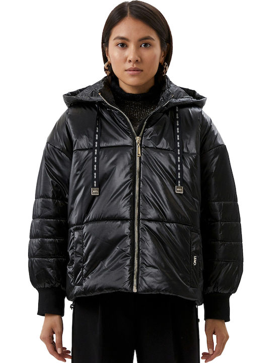 Hero Scurtă Jachetă de femei Puffer Negru