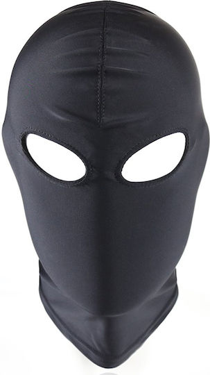 Naughty Toys BDSM Mask Two Holes Bondage Hood Small Black