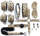 Naughty Toys BDSM-Bausatz 8 Erotik-Accessoires für angehende Paare Tierdruck