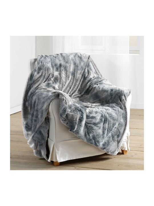 Douceur d'Intérieur Antartic Ριχτάρι Πολυθρόνας Γούνινο 180x220εκ. Grey