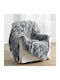 Douceur d'Intérieur Antartic Ριχτάρι Πολυθρόνας Γούνινο 180x220εκ. Grey
