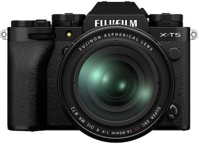 Fujifilm Spiegellose Kamera X-T5 Crop Frame Kit (XF 16-80mm F4 R OIS WR)