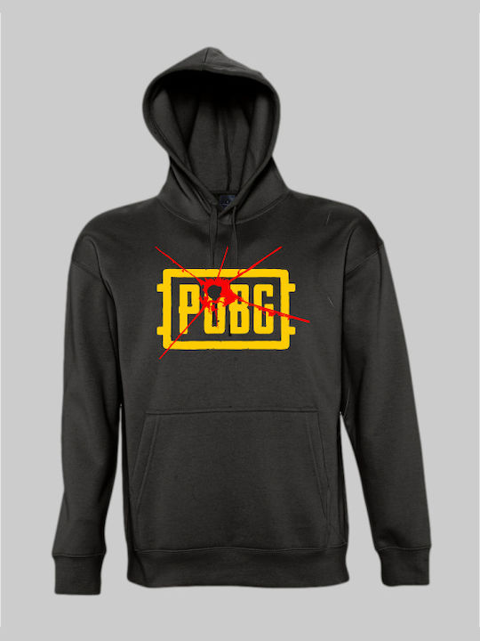 Hanorac cu logo Pubg - NEGRU