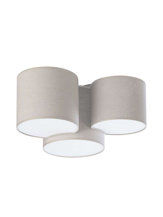 TK Lighting Mona Ceiling Mount Light 54cm Gray with Socket E27