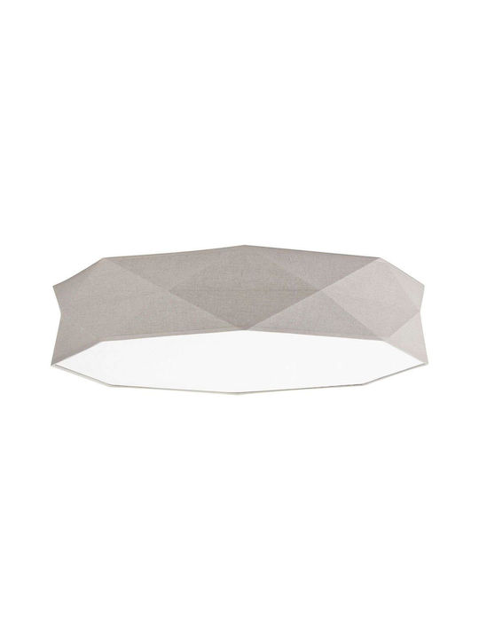 TK Lighting Kantoor Ceiling Mount Light 78cm Gray with Socket E27