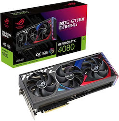 Asus GeForce RTX 4080 16GB GDDR6X ROG Strix OC Carte Grafică