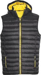 Fageo Safety Vest Hooded Black Μαύρο/Κίτρινο