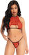 Leg Avenue 81603 Crop Top & String Leopard