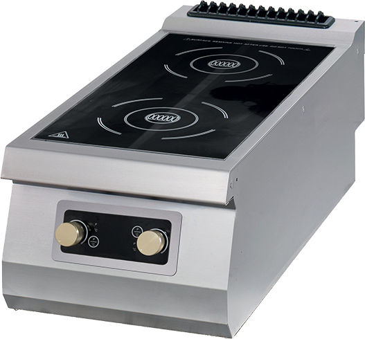 Lappas Ηλεκτρική Εστία Επαγωγική Διπλή 7kW 40x90x28cm