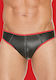 Shots Ouch Neoprene Jockstrap Black / Red