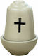 Metallex Candelabru Ceramică Ladi 10.5x10.5x14.5εκ.