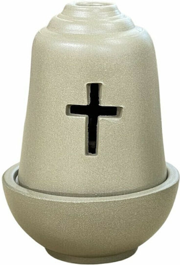 Metallex Candelabru Ceramică Ladi 10.5x10.5x14.5εκ.