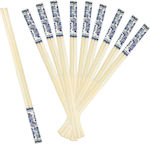 Chopsticks Made of Bamboo Blue 10pcs