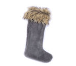 Christmas Decorative Polyester Gray Socks L27xW...