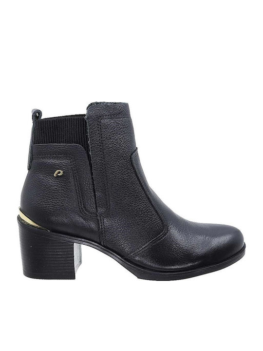 Leather Women's Ankle Boots Black
